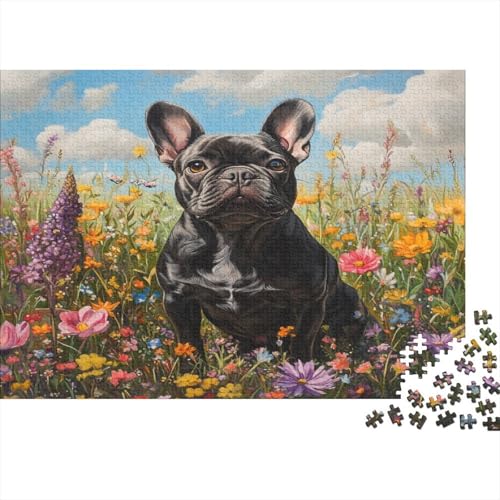 FRANZÖSISCHER BULLDONG Puzzle 1000 Teile Erwachsener Kniffel Spaß Für Die Ganze Familie - Abwechslungsreiche 1000 Puzzleteilige Motive Puzzle Erwachsene, Puzzel 1000pcs (75x50cm) von BIDLEAHDV