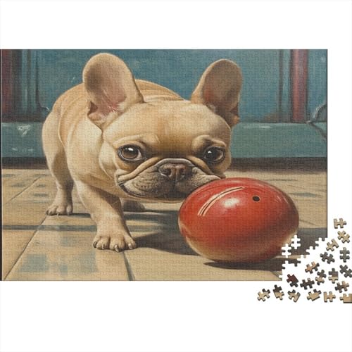 FRANZÖSISCHER BULLDONG Puzzlespiel 1000 Teile Puzzle Für Erwachsene Und Kinder Ab 14 Jahren, Erwachsenen Puzzlespiel Puzzel 1000pcs (75x50cm) von BIDLEAHDV