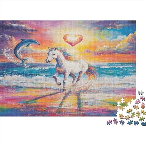 Fine Pferd Puzzle 1000 Teile Puzzles Für Erwachsene Klassische Puzzles 1000 Teile Erwachsene Puzzlespiel Erwachsene 1000 Teile Erwachsenen Puzzlespiel Puzzel 1000pcs (75x50cm) von BIDLEAHDV