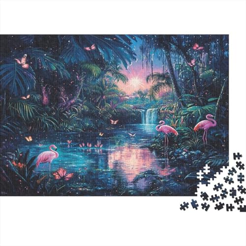Flamingo Puzzle 1000 Teile Erwachsene Puzzles Für Erwachsene Klassische Puzzles 1000 Teile Erwachsene Puzzlespiel Schwer Pädagogisches Spielzeug Erwachsene Kinder Puzzel 1000pcs (75x50cm) von BIDLEAHDV
