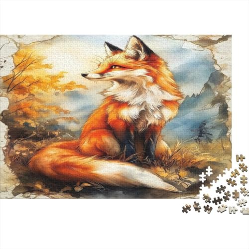 Fuchs Puzzle 1000 Teile Erwachsener Kniffel Spaß Für Die Ganze Familie - Abwechslungsreiche 1000 Puzzleteilige Motive Puzzle Erwachsene, Puzzel 1000pcs (75x50cm) von BIDLEAHDV