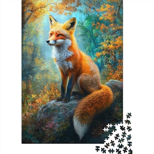 Fuchs Puzzle 1000-teilige Schwer Puzzle Spielzeug Lernspiel Impossible Herausforderungsspielzeug Für Erwachsene Und Kinder Ab 12 Jahren 1000pcs (75x50cm) von BIDLEAHDV