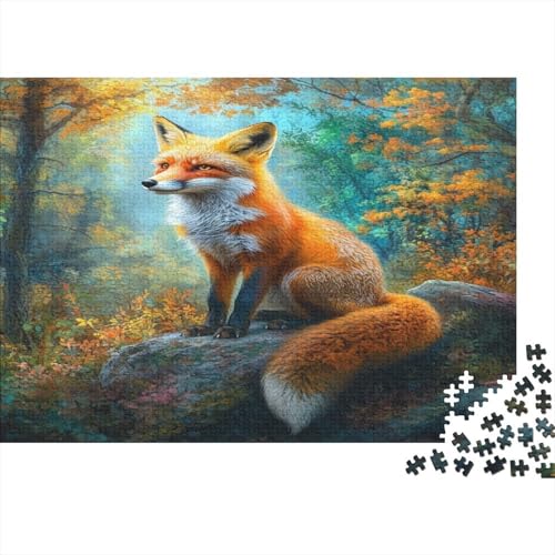Fuchs Puzzlespiel 1000 Teile Jigsaw Puzzle 1000 Puzzle FüR Erwachsene Kinder Senioren Erwachsenen Puzzlespiel Puzzel 1000pcs (75x50cm) von BIDLEAHDV