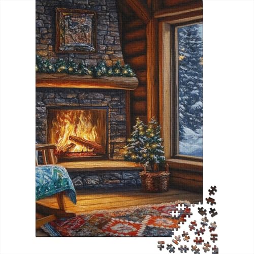 Gemütliches Häuschen Puzzle 1000-teilige Schwer Puzzle Spielzeug Lernspiel Impossible Herausforderung Spielzeug Für Erwachsene Kinder 1000pcs (75x50cm) von BIDLEAHDV