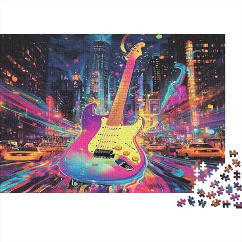 Gitarre Puzzle 1000 Teile Erwachsener Kniffel Spaß Für Die Ganze Familie - Abwechslungsreiche 1000 Puzzleteilige Motive Puzzle Erwachsene, Puzzel 1000pcs (75x50cm) von BIDLEAHDV