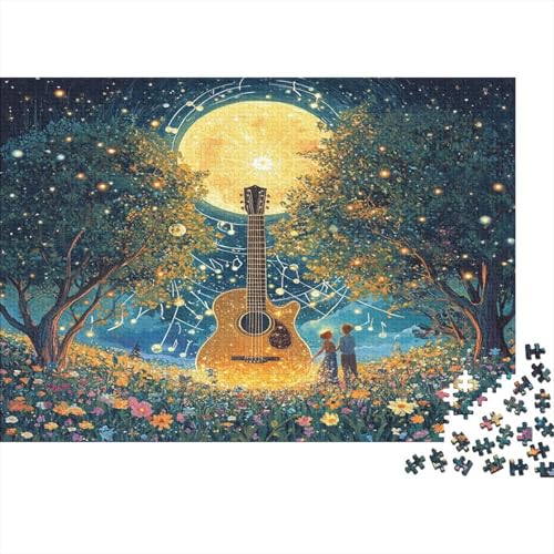 Gitarre Puzzle 1000 Teile Erwachsener Kniffel Spaß Für Die Ganze Familie - Abwechslungsreiche 1000 Puzzleteilige Motive Puzzlespiel Erwachsene, Puzzel 1000pcs (75x50cm) von BIDLEAHDV