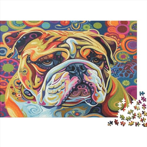Groovy BULLHundge 1000 Stück Puzzles Für Erwachsene Teenager Stress Abbauen Familien-Puzzlespiel 1000-teiliges Puzzle Kinder Lernspiel Spielzeug Geschenk Puzzel 1000pcs (75x50cm) von BIDLEAHDV