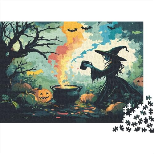 Hexe Puzzle 1000 Teile Puzzles Für Erwachsene Klassische Puzzles 1000 Teile Erwachsene Puzzlespiel Erwachsene 1000 Teile Erwachsenen Puzzlespiel Puzzel 1000pcs (75x50cm) von BIDLEAHDV