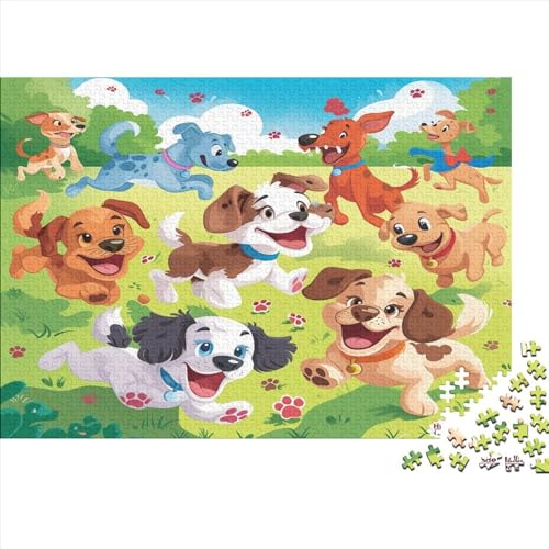 Hund Puzzle 1000 Teile Erwachsener Kniffel Spaß Für Die Ganze Familie - Abwechslungsreiche 1000 Puzzleteilige Motive Puzzle Erwachsene, Puzzel 1000pcs (75x50cm) von BIDLEAHDV