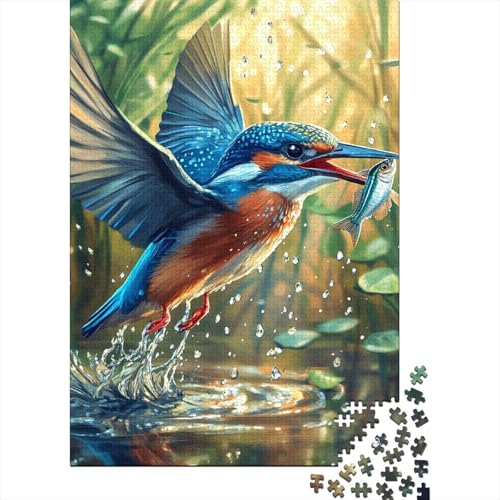 Königfischer Puzzles 1000 Teile Schwer Puzzle Spielzeug Lernspiel Impossible Herausforderungsspielzeug Für Erwachsene Und Kinder Ab 14 Jahren 1000pcs (75x50cm) von BIDLEAHDV