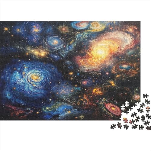 Kosmische Galaxie Puzzle 1000 Teile Erwachsener Kniffel Spaß Für Die Ganze Familie - Abwechslungsreiche 1000 Puzzleteilige Motive Puzzlespiel Erwachsene, Puzzel 1000pcs (75x50cm) von BIDLEAHDV