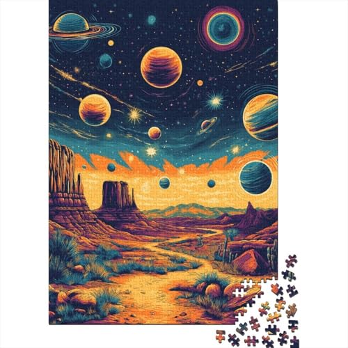 Kosmischer Sternenhimmel Puzzles 1000 Teile Schwer Puzzle Spielzeug Lernspiel Impossible Herausforderungsspielzeug Für Erwachsene Und Kinder Ab 14 Jahren 1000pcs (75x50cm) von BIDLEAHDV