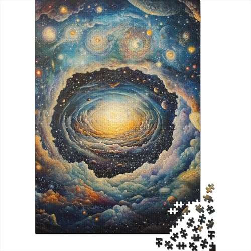 Kosmischer Sternenhimmel Puzzles 1000 Teile Schwer Puzzle Spielzeug Pädagogisches Spiel Impossible Herausforderung Spielzeug Für Erwachsene Und Kinder Ab 12 Jahren 1000pcs (75x50cm) von BIDLEAHDV