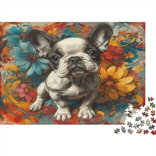 Lächeln Hund Puzzlespiel 1000 Teile Puzzle Für Erwachsene Und Kinder Ab 14 Jahren, Puzzle-Motiv Erwachsenen Puzzlespiel Puzzel 1000pcs (75x50cm) von BIDLEAHDV