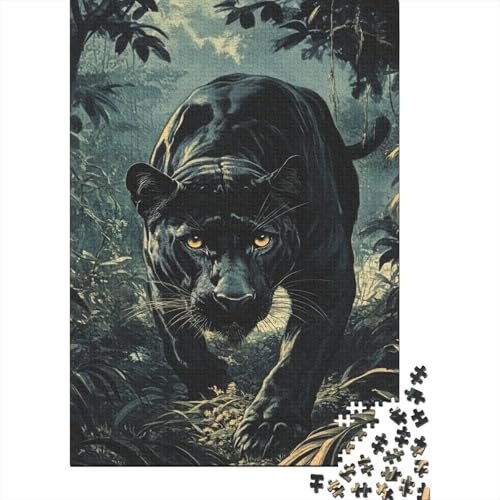 Leopard Puzzles 1000 Teile Schwer Puzzle Spielzeug Lernspiel Impossible Herausforderung Spielzeug Für Erwachsene Kinder 1000pcs (75x50cm) von BIDLEAHDV