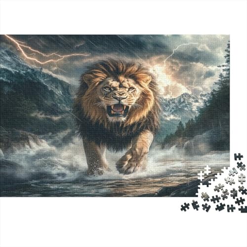 Löwe Puzzle 1000 Teile Erwachsene, Puzzlespiel Jigsaw Puzzles Erwachsenen Puzzlespiel Puzzel 1000pcs (75x50cm) von BIDLEAHDV