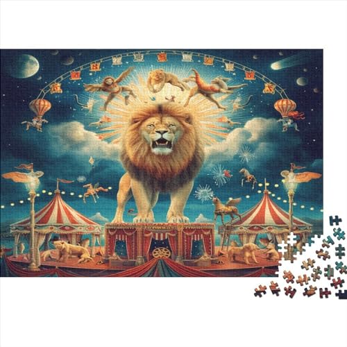 Löwe Puzzle 1000 Teile Puzzle Für Erwachsene Und Kinder Ab 14 Jahren Puzzel 1000pcs (75x50cm) von BIDLEAHDV