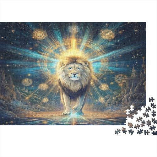 Löwe Puzzlespiel 1000 Teile Puzzle Für Erwachsene Und Kinder Ab 14 Jahren, Erwachsenen Puzzlespiel Puzzel 1000pcs (75x50cm) von BIDLEAHDV