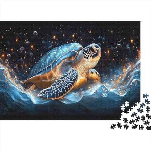 Meeresschildkröte Puzzlespiel 1000 Teile Jigsaw Puzzle 1000 Puzzle FüR Erwachsene Kinder Senioren Erwachsenen Puzzlespiel Puzzel 1000pcs (75x50cm) von BIDLEAHDV