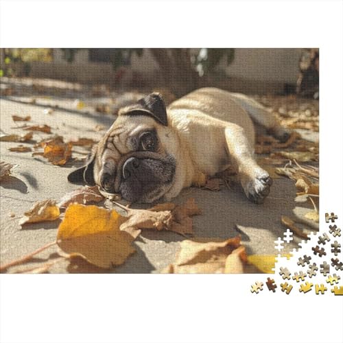 Mops Puzzle 1000 Teile Erwachsene Puzzles Für Erwachsene Klassische Puzzles 1000 Teile Erwachsene Puzzlespiel Schwer Pädagogisches Spielzeug Erwachsene Kinder Puzzel 1000pcs (75x50cm) von BIDLEAHDV