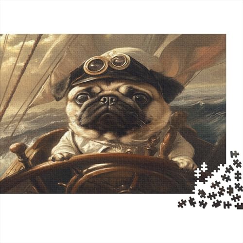Mops Puzzle 1000 Teile Erwachsener Kniffel Spaß Für Die Ganze Familie - Abwechslungsreiche 1000 Puzzleteilige Motive Puzzlespiel Erwachsene, Puzzel 1000pcs (75x50cm) von BIDLEAHDV