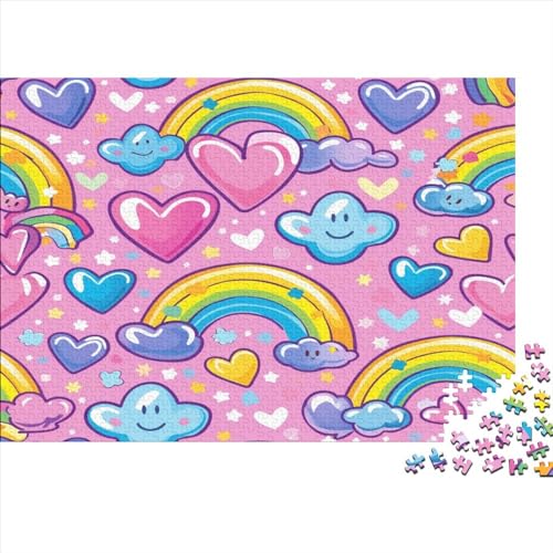 Nettes Liebesmuster Puzzle 1000 Teile Erwachsene Puzzles Für Erwachsene Klassische Puzzles 1000 Teile Erwachsene Puzzlespiel Schwer Pädagogisches Spielzeug Erwachsene Kinder Puzzel 1000pcs (75x50cm) von BIDLEAHDV