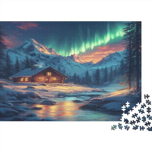 Nordlichter Puzzle 1000 Teile Puzzles Für Erwachsene Klassische Puzzles 1000 Teile Erwachsene Puzzlespiel Erwachsene 1000 Teile Erwachsenen Puzzlespiel Puzzel 1000pcs (75x50cm) von BIDLEAHDV