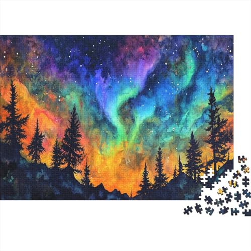 Nordlichter Puzzlespiel 1000 Teile Puzzles Für Erwachsene Lernspiel Herausforderung Spielzeug 1000 Teile Puzzles Für Erwachsene Kinder Erwachsenen Puzzlespiel Puzzel 1000pcs (75x50cm) von BIDLEAHDV