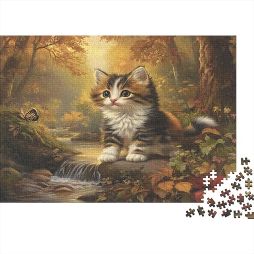 Norwegische Waldkatze Puzzle 1000 Teile Puzzle Für Erwachsene Und Kinder Ab 14 Jahren,Puzzlespiel Erwachsenen Puzzlespiel Puzzel 1000pcs (75x50cm) von BIDLEAHDV