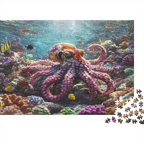 Oktopus Puzzlespiel 1000 Teile Puzzle Für Erwachsene Und Kinder Ab 14 Jahren, Puzzle Erwachsenen Puzzlespi Puzzel 1000pcs (75x50cm) von BIDLEAHDV