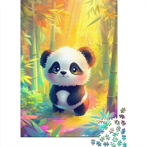 Panda Puzzles 1000 Teile Schwer Puzzle Spielzeug Lernspiel Impossible Herausforderungsspielzeug Für Erwachsene Und Kinder Ab 14 Jahren 1000pcs (75x50cm) von BIDLEAHDV