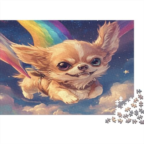 Papillonhund Puzzle 1000 Teile Für Erwachsene Und Kinder Ab 14 Jahrenfür Stressabbauer Puzzlespiel Erwachsenen Puzzlespiel Puzzel 1000pcs (75x50cm) von BIDLEAHDV