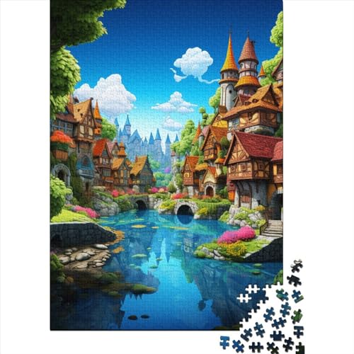 Paradies Puzzle 1000 Teile Schwer Puzzle Spielzeug Lernspiel Impossible Herausforderungsspielzeug Für Erwachsene Und Kinder Ab 14 Jahren 1000pcs (75x50cm) von BIDLEAHDV