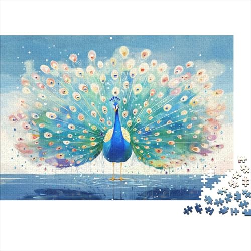 Pfau Puzzle 1000 Teile Erwachsener Kniffel Spaß Für Die Ganze Familie - Abwechslungsreiche 1000 Puzzleteilige Motive Puzzle Erwachsene, Puzzel 1000pcs (75x50cm) von BIDLEAHDV