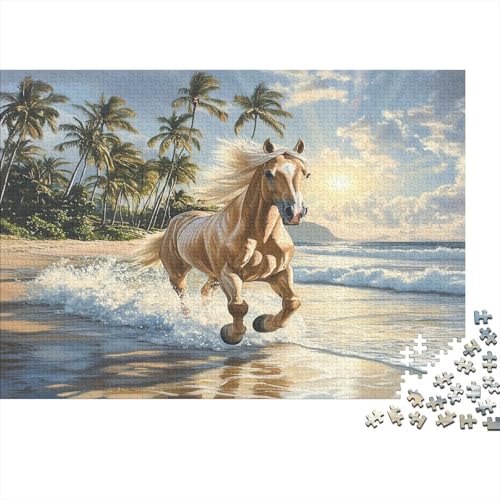 Pferd Puzzle 1000 Teile Puzzle Für Erwachsene Und Kinder Ab 14 Jahren Puzzel 1000pcs (75x50cm) von BIDLEAHDV
