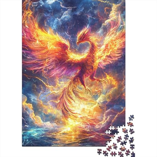 Phoenix Puzzle 1000 Teile Schwer Puzzle Spielzeug Lernspiel Impossible Herausforderungsspielzeug Für Erwachsene Und Kinder Ab 14 Jahren 1000pcs (75x50cm) von BIDLEAHDV