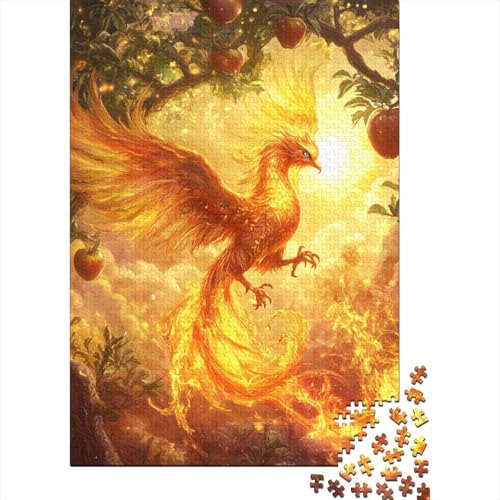 Phoenix Puzzle 1000-teilige Schwer Puzzle Spielzeug Lernspiel Impossible Herausforderungsspielzeug Für Erwachsene Und Kinder Ab 14 Jahren 1000pcs (75x50cm) von BIDLEAHDV