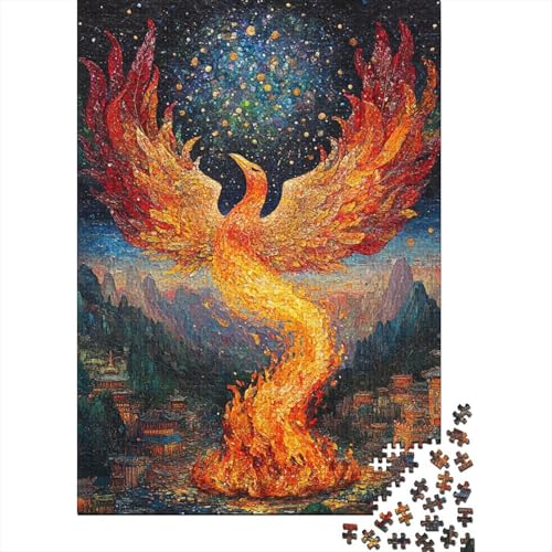 Phoenix Puzzles 1000 Teile Schwer Puzzle Spielzeug Lernspiel Impossible Herausforderungsspielzeug Für Erwachsene Und Kinder Ab 12 Jahren 1000pcs (75x50cm) von BIDLEAHDV
