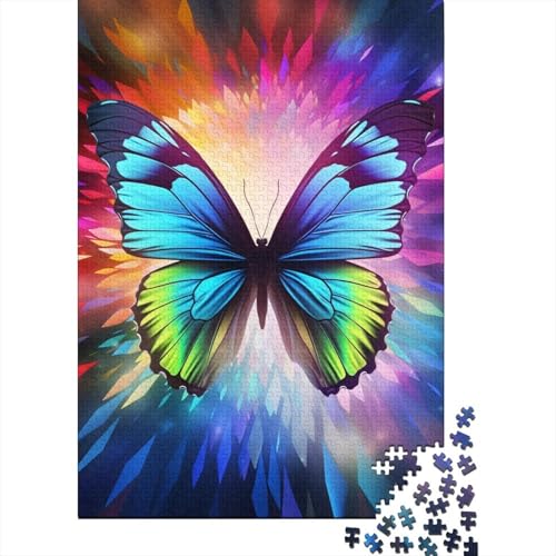 Prachtige Schmetterling Puzzle 1000-teilige Schwer Puzzle Spielzeug Lernspiel Impossible Herausforderungsspielzeug Für Erwachsene Und Kinder Ab 12 Jahren 1000pcs (75x50cm) von BIDLEAHDV