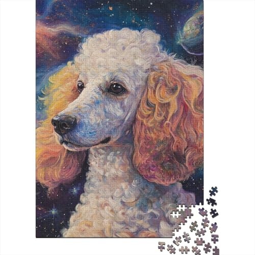 Pudel Puzzle 1000-teilige Schwer Puzzle Spielzeug Pädagogisches Spiel Impossible Herausforderungsspielzeug Für Erwachsene Und Kinder Ab 14 Jahren 1000pcs (75x50cm) von BIDLEAHDV