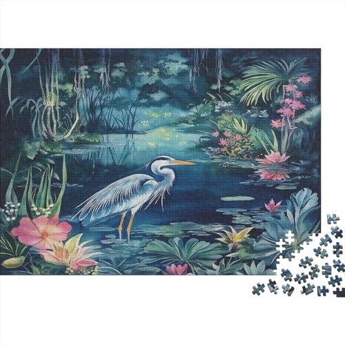 Reiher Puzzle 1000 Teile Puzzle Für Erwachsene Und Kinder Ab 14 Jahren Puzzel 1000pcs (75x50cm) von BIDLEAHDV