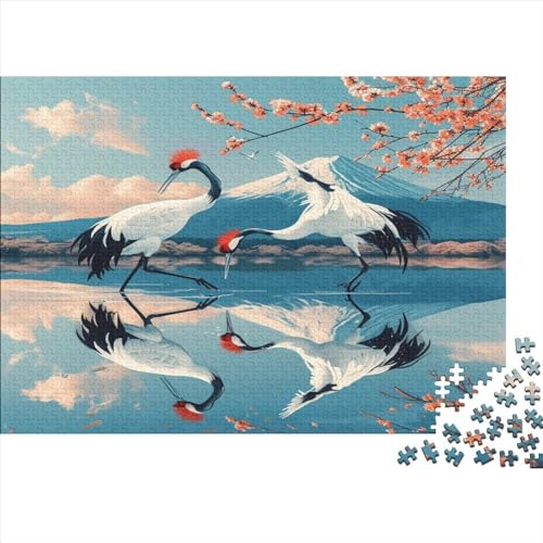 Roter Kranich Puzzle 1000 Teile Für Erwachsene Und Kinder Ab 14 Jahren Für Stressabbauer Puzzel 1000pcs (75x50cm) von BIDLEAHDV