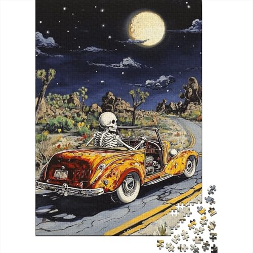 Schädel Puzzle 1000 Teile Schwer Puzzle Spielzeug Lernspiel Impossible Herausforderungsspielzeug Für Erwachsene Und Kinder Ab 14 Jahren 1000pcs (75x50cm) von BIDLEAHDV