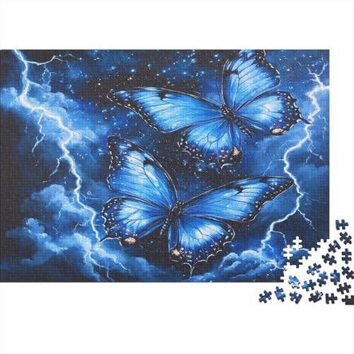 Schmetterling Puzzlespiel 1000 Teile Erwachsene -Puzzle 1000 Stück Spiel Puzzles Für Erwachsene Kinder Puzzle Erwachsenen Puzzlespiel Puzzel 1000pcs (75x50cm) von BIDLEAHDV