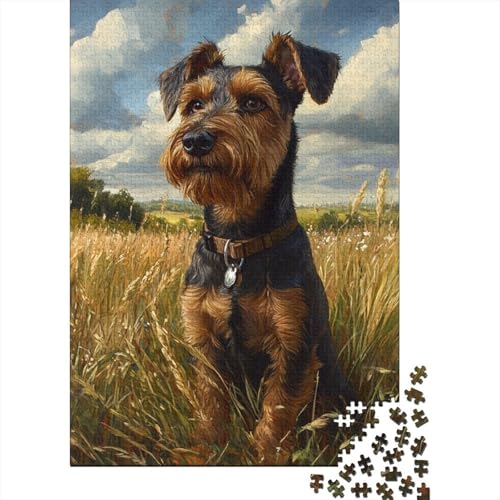 Schnauzer Puzzle 1000 Teile Schwer Puzzle Spielzeug Pädagogisches Spiel Impossible Herausforderung Spielzeug Für Erwachsene Und Kinder Ab 14 Jahren 1000pcs (75x50cm) von BIDLEAHDV