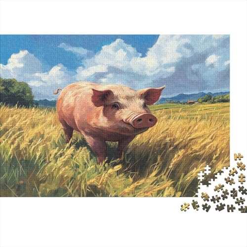 Schwein Puzzle 1000 Teile Erwachsener Kniffel Spaß Für Die Ganze Familie - Abwechslungsreiche 1000 Puzzleteilige Motive Puzzlespiel Erwachsene, Puzzel 1000pcs (75x50cm) von BIDLEAHDV