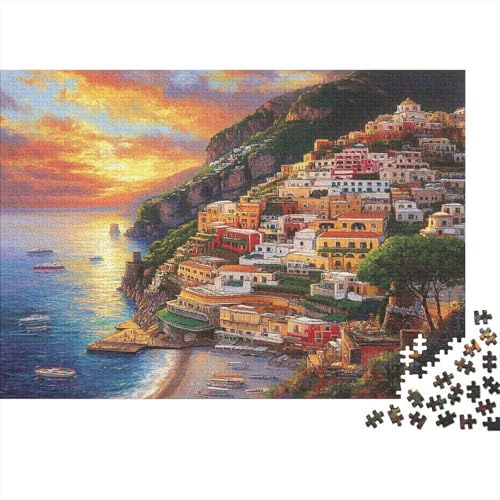 Sonnenuntergang im Hafen Puzzle 1000 Teile Puzzle Für Erwachsene Und Kinder Ab 14 Jahren,Puzzlespiel Erwachsenen Puzzlespiel Puzzel 1000pcs (75x50cm) von BIDLEAHDV