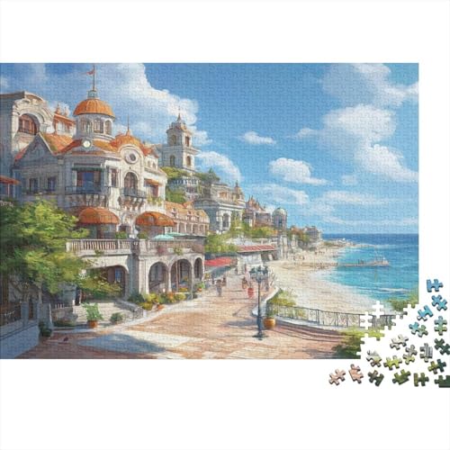 Sonnenuntergang im Hafen Puzzlespiel 1000 Teile Jigsaw Puzzle 1000 Puzzle FüR Erwachsene Kinder Senioren Erwachsenen Puzzlespiel Puzzel 1000pcs (75x50cm) von BIDLEAHDV