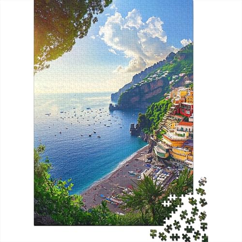 Sonnenuntergang in der Bucht Puzzles 1000 Teile Schwer Puzzle Spielzeug Lernspiel Impossible Herausforderung Spielzeug Für Erwachsene Und Kinder in Bewährter 1000pcs (75x50cm) von BIDLEAHDV