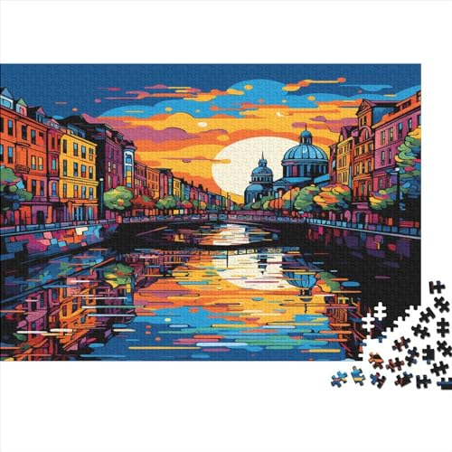 Stadtbild Architektur Puzzle 1000 Teile Für Erwachsene Und Kinder Ab 14 Jahren Für Stressabbauer Puzzel 1000pcs (75x50cm) von BIDLEAHDV